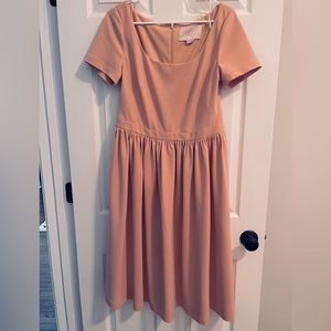 Gal Meets Glam Fit and Flare Peach Dress Size 12